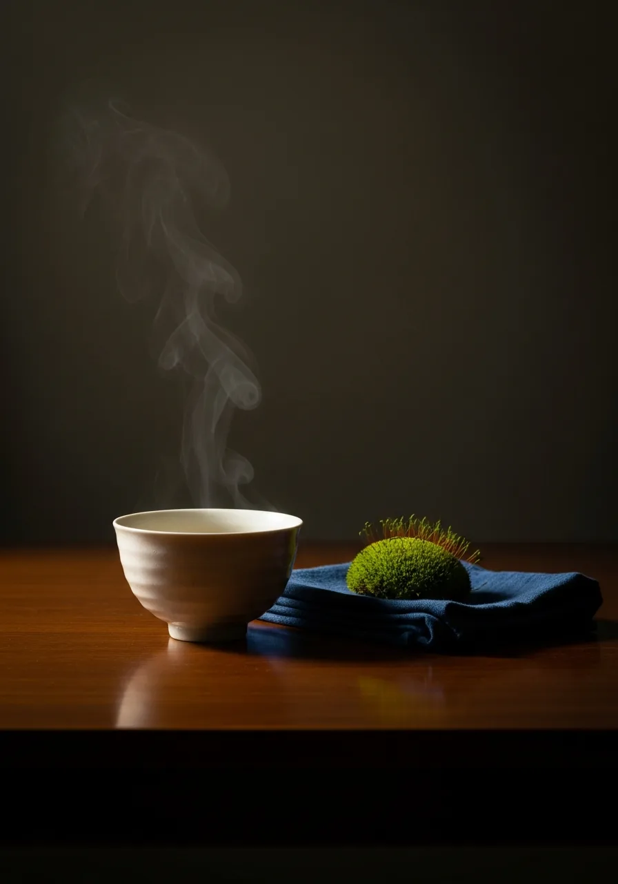 静謐な日本の生花の静物
