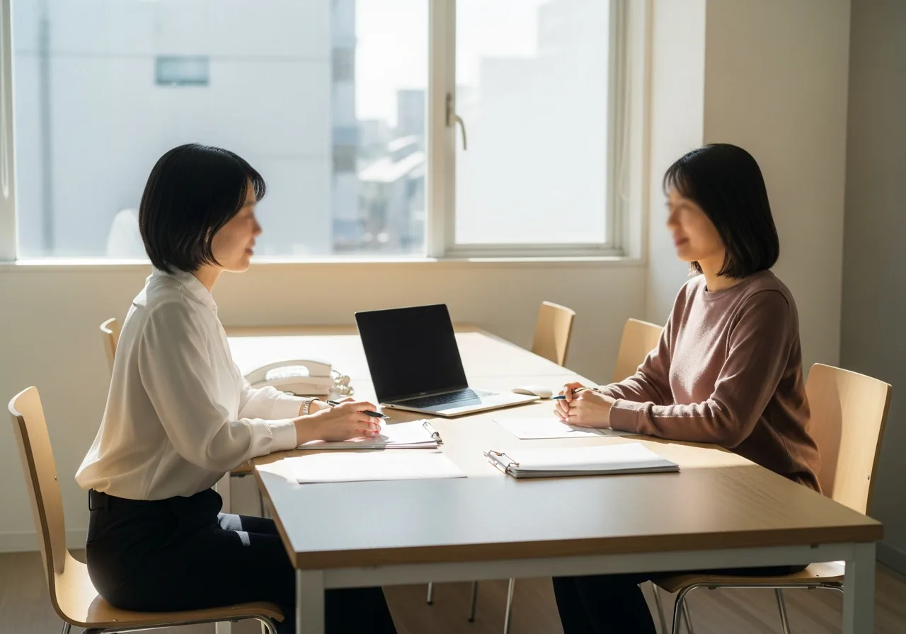 人材登録職業紹介の様子